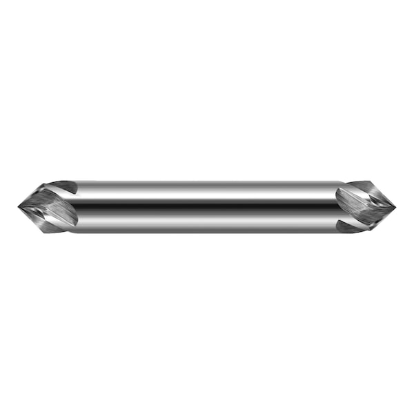 Chamfer Cutter-Flat End-Helical Flutes .5000 1/2 Shank DIAx45 Degree per side Carbide